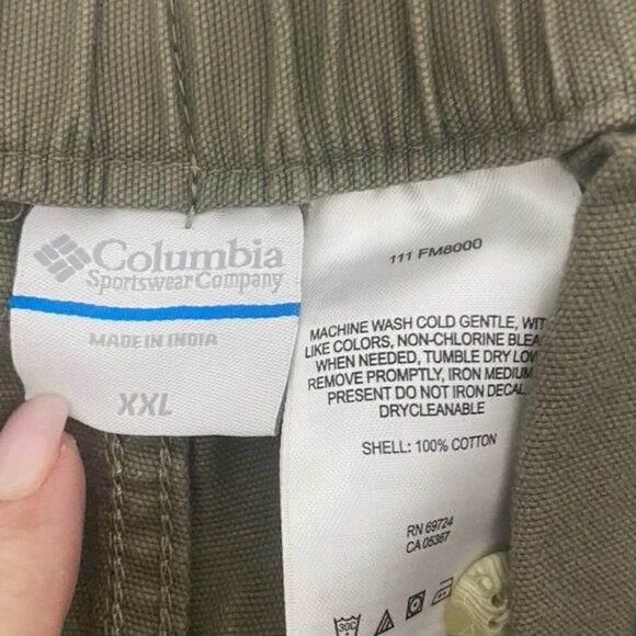 Columbia PFG Khaki Multi Pocket Cargo Shorts, Mens Size XXL - Picture 6 of 6